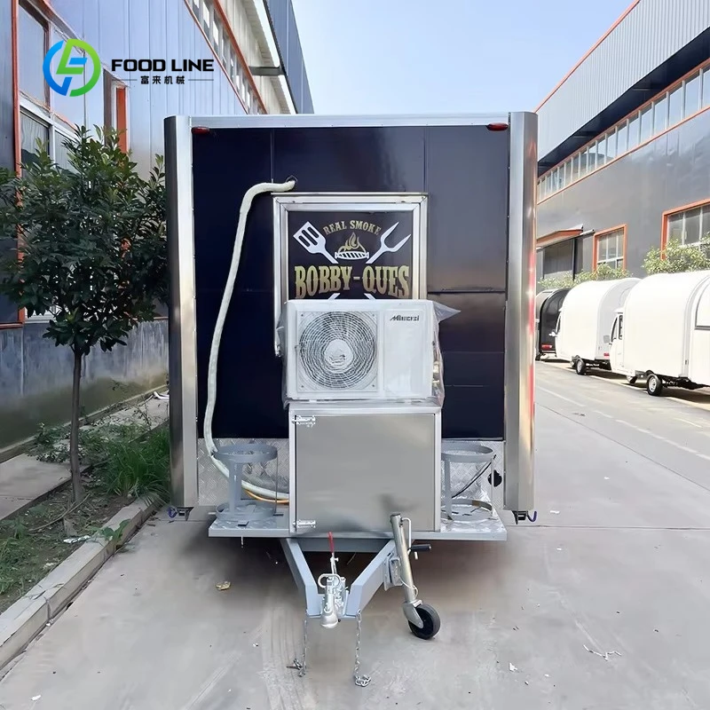 New Customization 4m 4.5m 5m Hot Dog Stand Food Trailers Concession Fully Equipped Food Truck With DOT Certificate