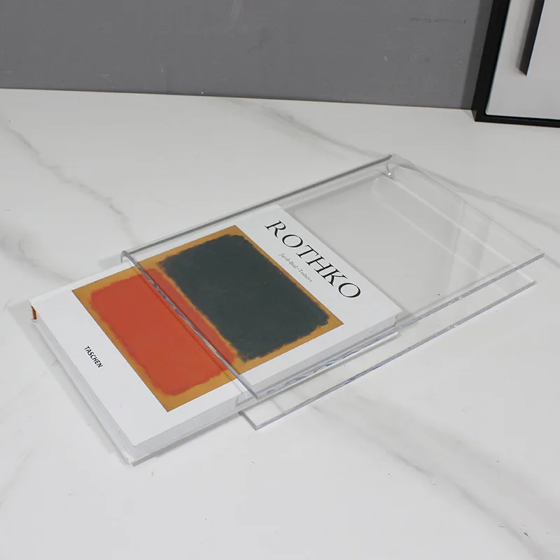 간단한 투명 아크릴 디스플레이, 책 케이스, 학습 디스플레이 캐비닛, 장식 장식품