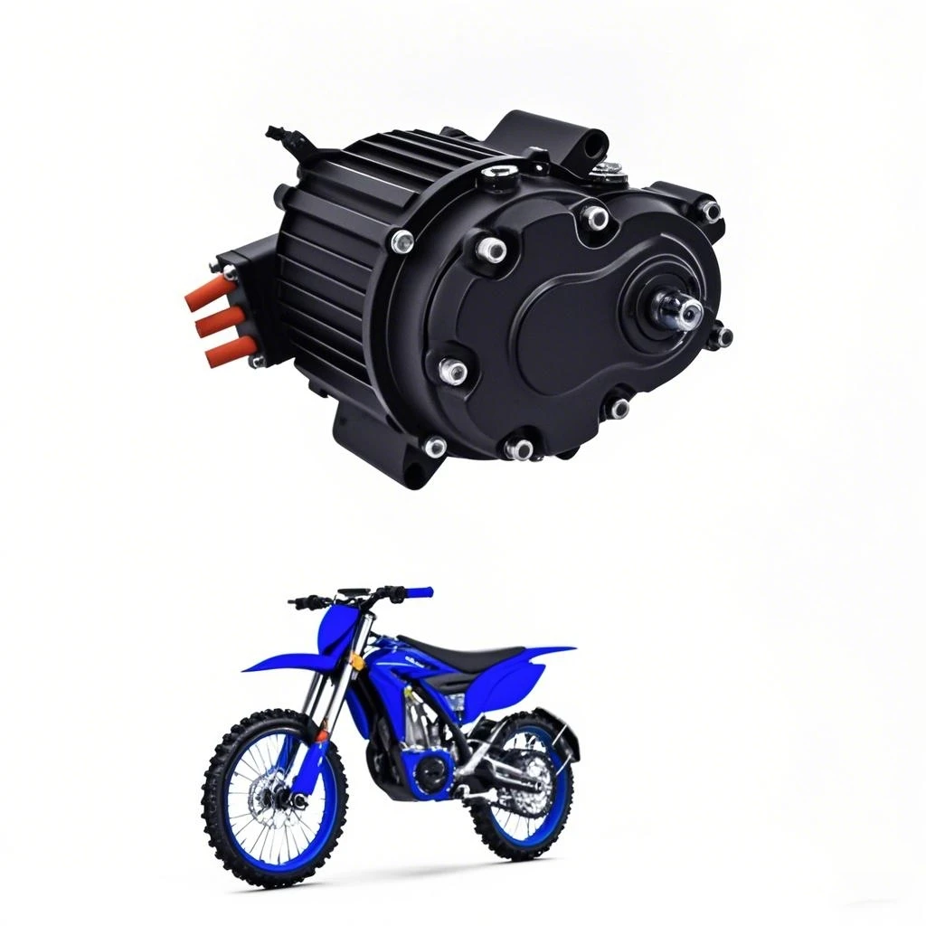 

Factory Direct Electric Motorcycle Motor FLAT WIRE STATOR MID-DRIVE Electric Motorcycle MOTOR