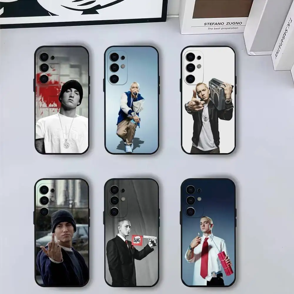 

Fashion Singer E-Eminem Phone Case For Samsung S25,S24,S21,S22,S23,S30,Ultra,S20,Plus,Fe,Lite,Note,10,9,5G Black Cover