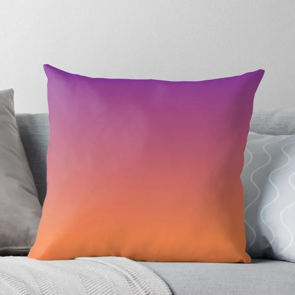 

Orange and Purple Gradient Throw Pillow Sofas Covers home decor items pillow