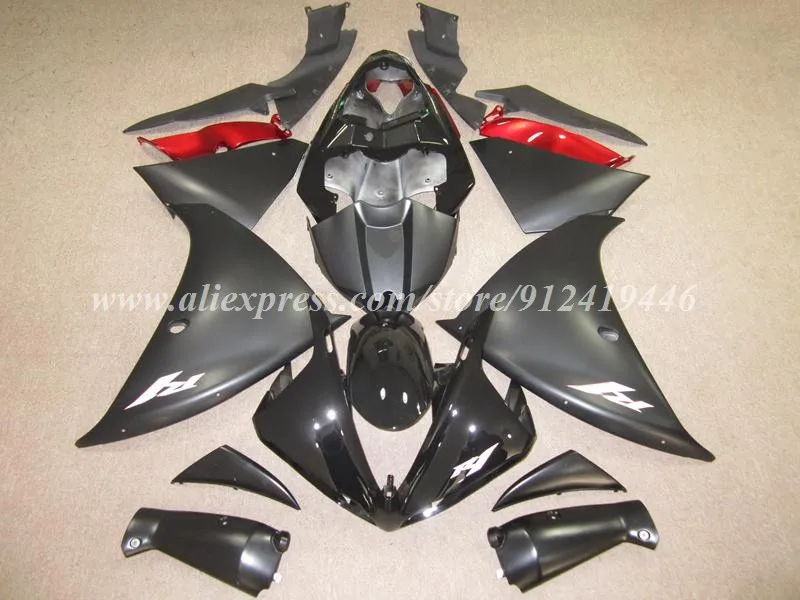 

4Gifts New ABS Motorcycle Fairings Kit Fit For YAMAHA R1 2009 2010 2011 09 10 11 Bodywork Set Red Black Custom