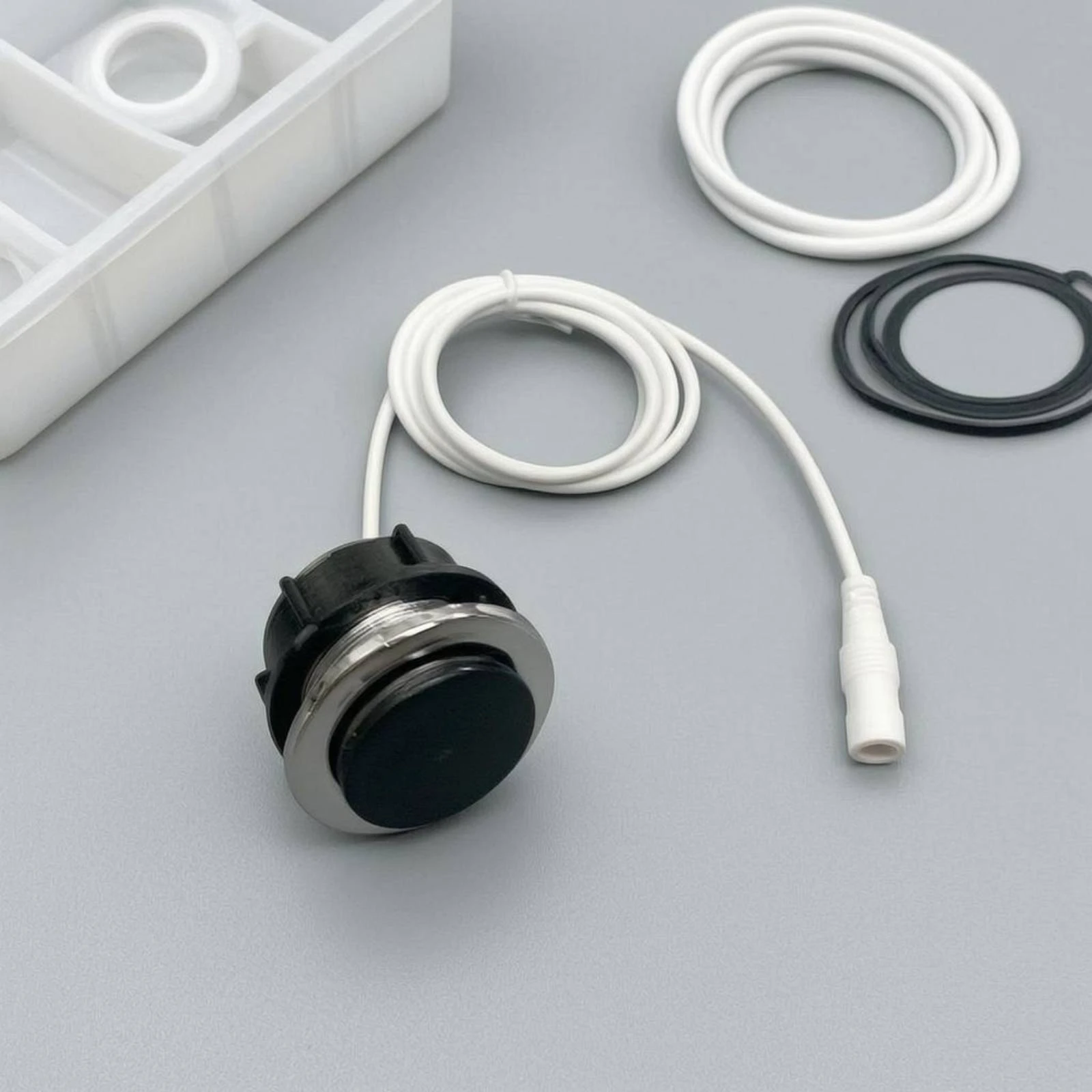 Foot-Operated Toilet Switch Connector End Toilet Push Button Single Flush Button Corrosion Resistant
