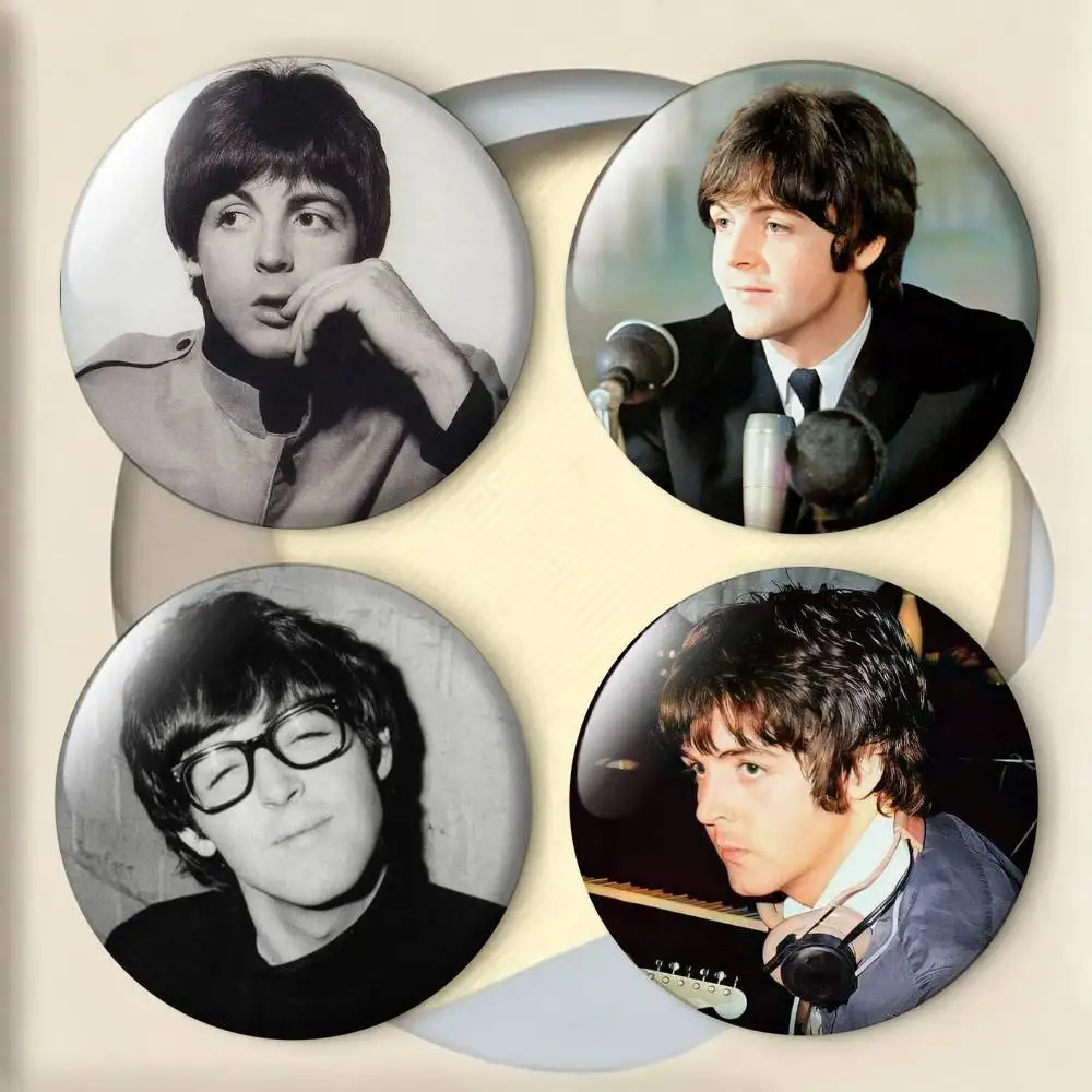 

Band The B-Beatles Badges 25 32 44 58 75 mm Round Fans Collect Friends Gifts Brooch Souvenir