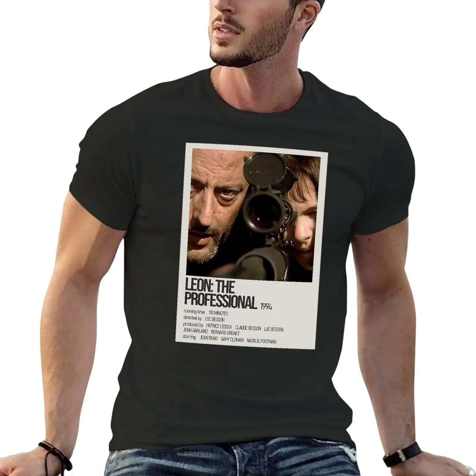 New Léon the Professional - Yellow Black Artwork T-Shirt Aesthetic clothing sublime t shirt cute tops men graphic t shirts