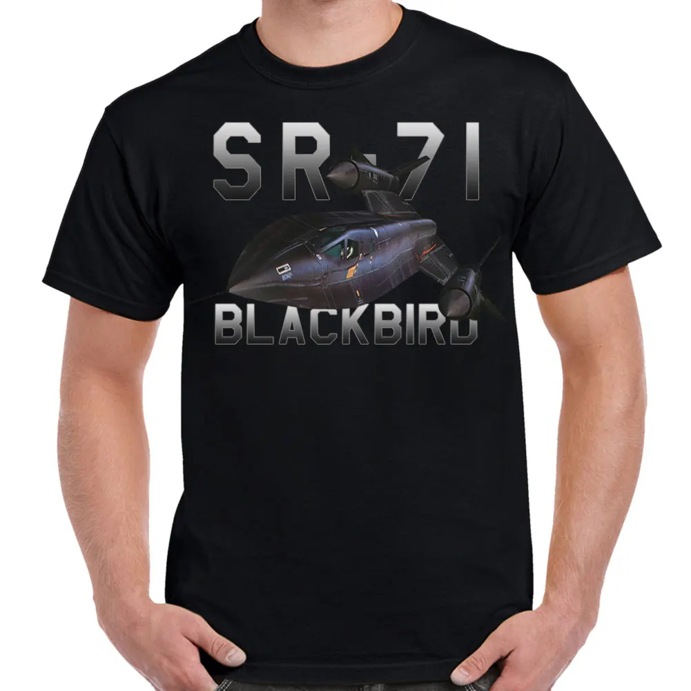 USAF SR-71 Blackbird Reconnaissance Aircraft T-Shirt 100% Cotton O-Neck Short Sleeve Summer Casual Mens T-shirt Size S-3XL