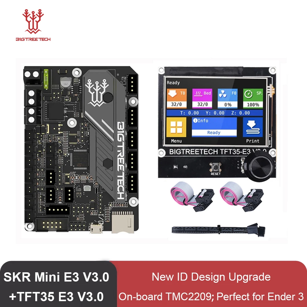 BIGTREETECH 3D Printer Motherboard SKR Mini E3 V3.0 + TFT35 E3 V3.0 Screen Onboard TMC2209 for Ender 3 Pro CR10 3d Control Board