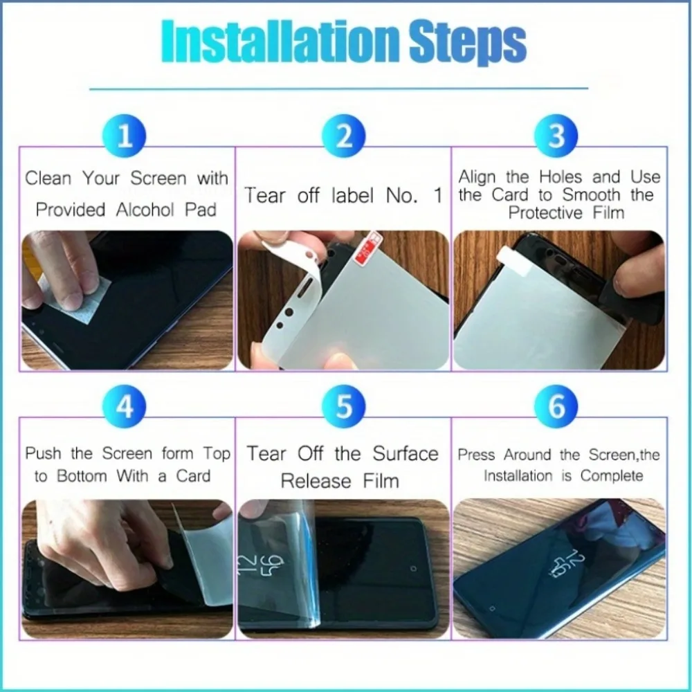 3Pack TPU Hydrogel Screen Protector Film Auto Repair Function Compatible with Huawei P30 Series P20 Series Not Glass