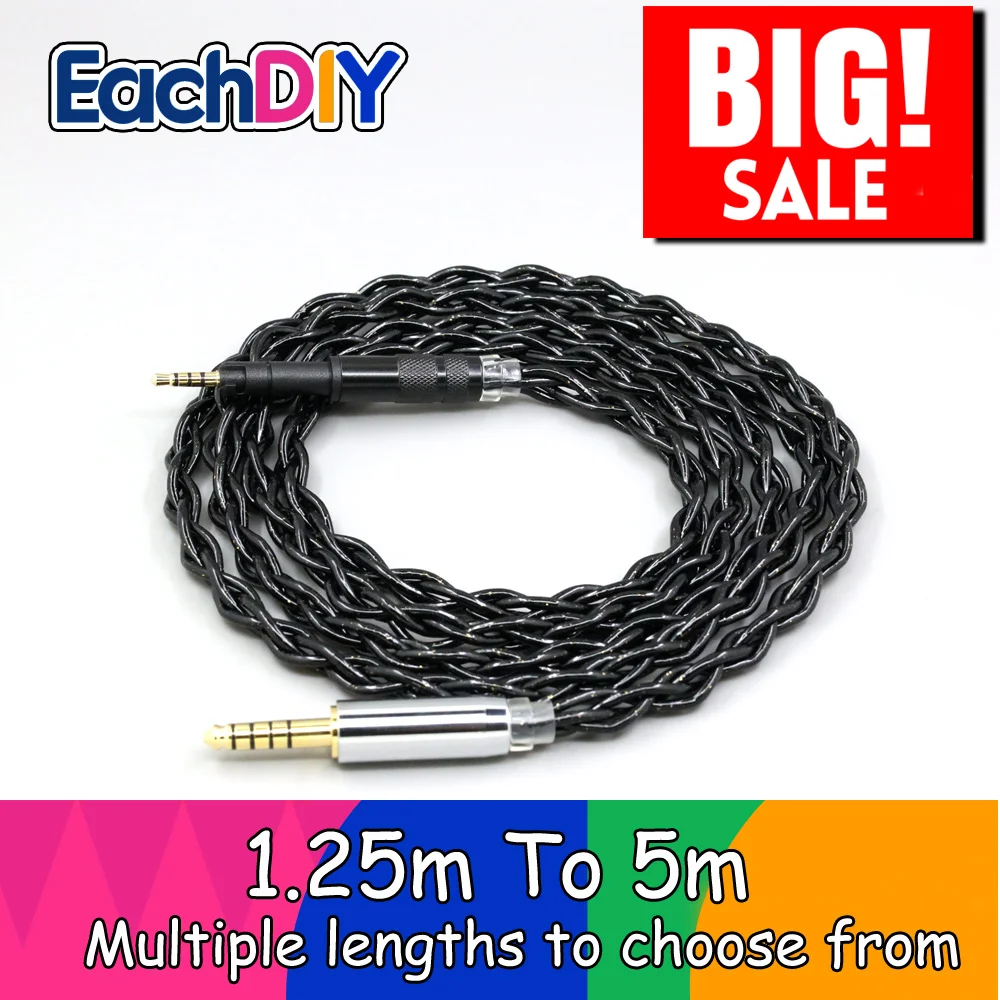 

99% Pure Silver Palladium Graphene Floating Gold Cable For Neumann ndh 20 30 ndh-20 ndh-30 NDH20 NDH30 headphone LN009040