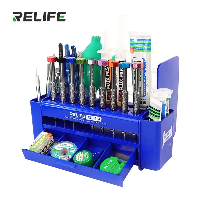 RELIFE RL-001G Multifunction Storage Box with Large Capacity Strong Durable Mobile Phone Maintenance Parts Collection Tool