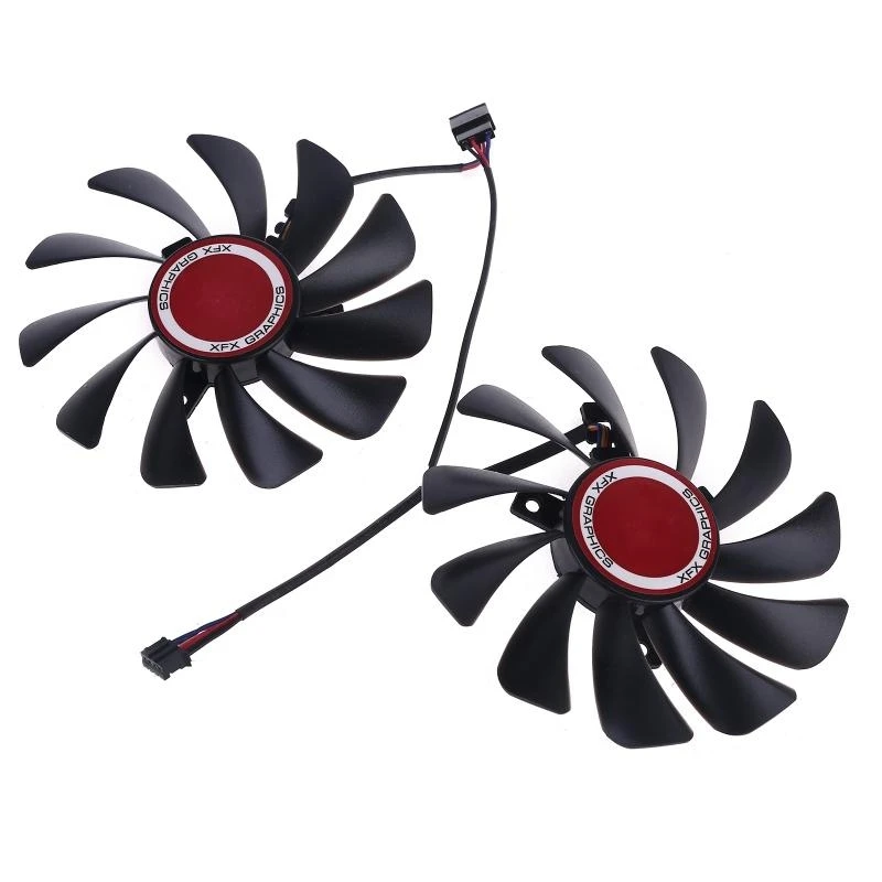 Y1UB 2pcs 95mm FDC10U12S9-C CF1010U12S Cooler Fan Replace for XFX Radeon RX580 RX590
