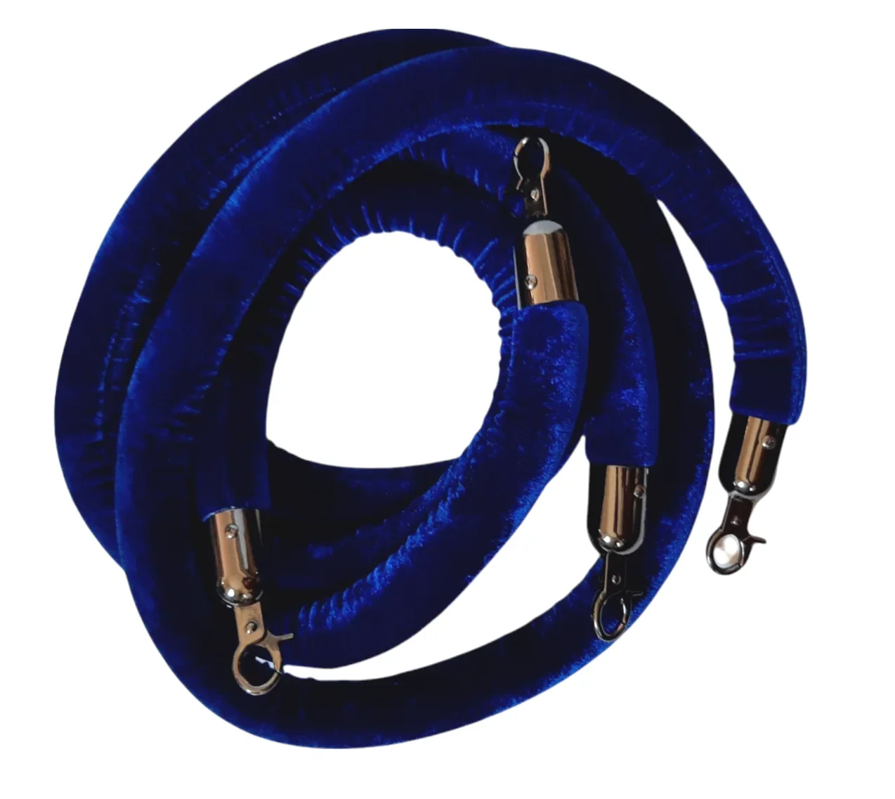Crowd Control Rope Barrier Rope Industrial Hook Self-Closing Buckle Velvet Cord 1PC Red/yellow/green/ Black/blue