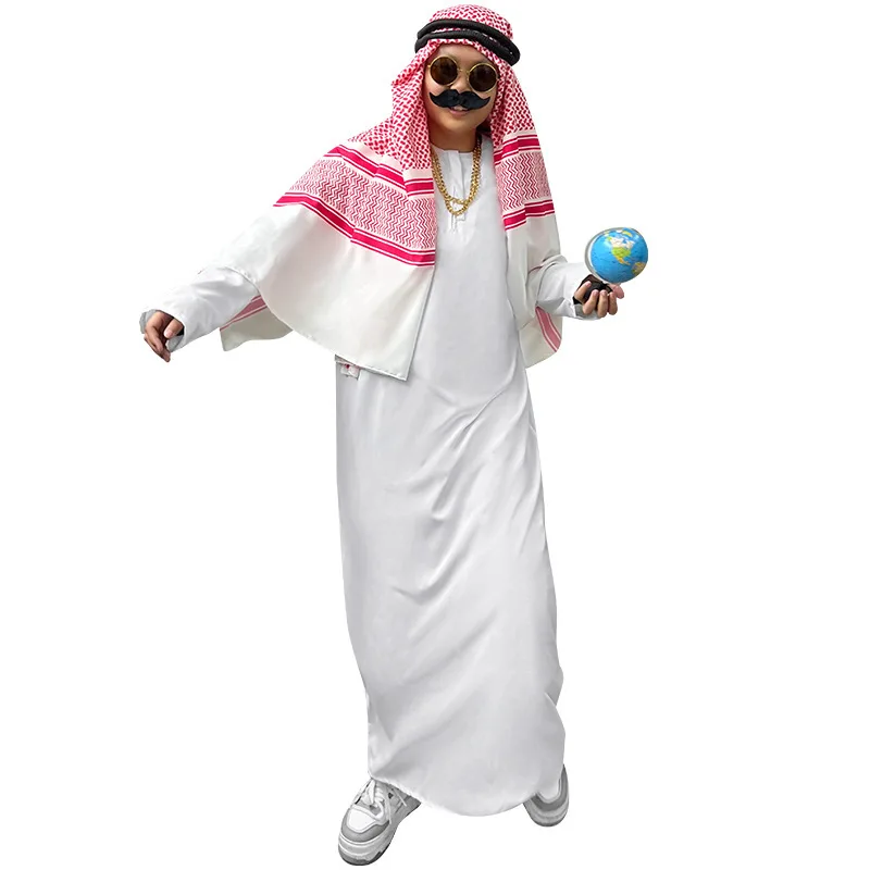 أزياء الهالوين للبالغين، أزياء عربية الشرق الأوسط للرجال والنساء، أزياء دبي تايكونز الإمارات العربية المتحدة التأثيرية