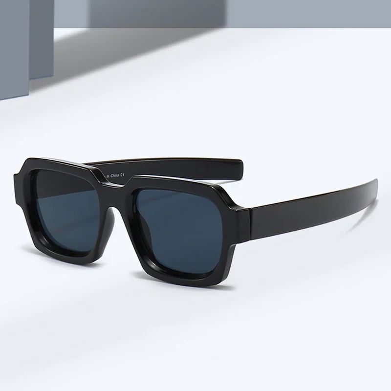 SO&EI Ins Popular Fashion Square Double Color Punk Men  display picture 1