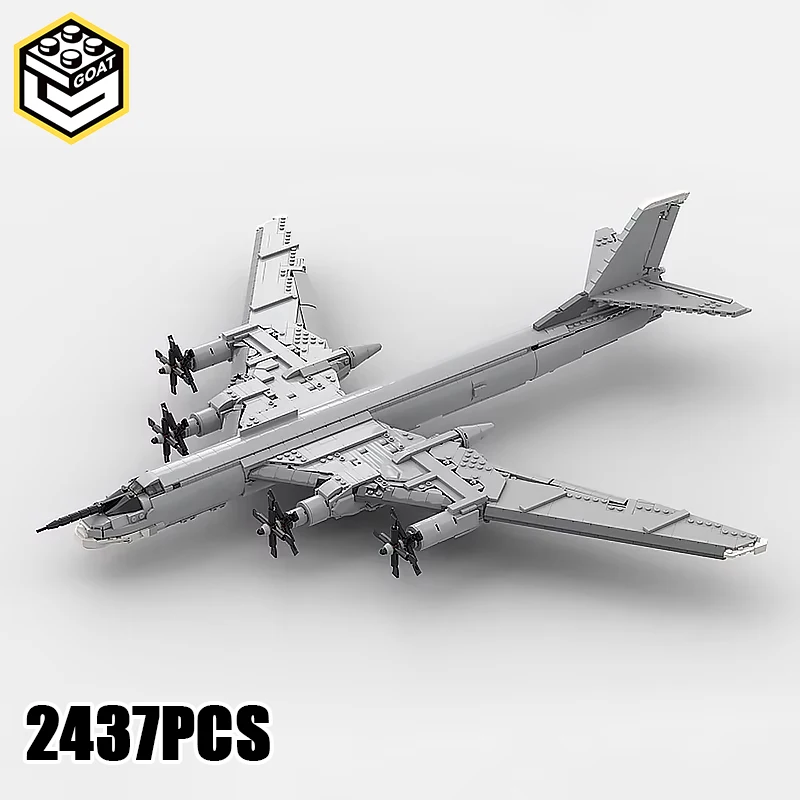 Moc Building Blocks Tupolev TU-95 Bear Bricks Model Toys