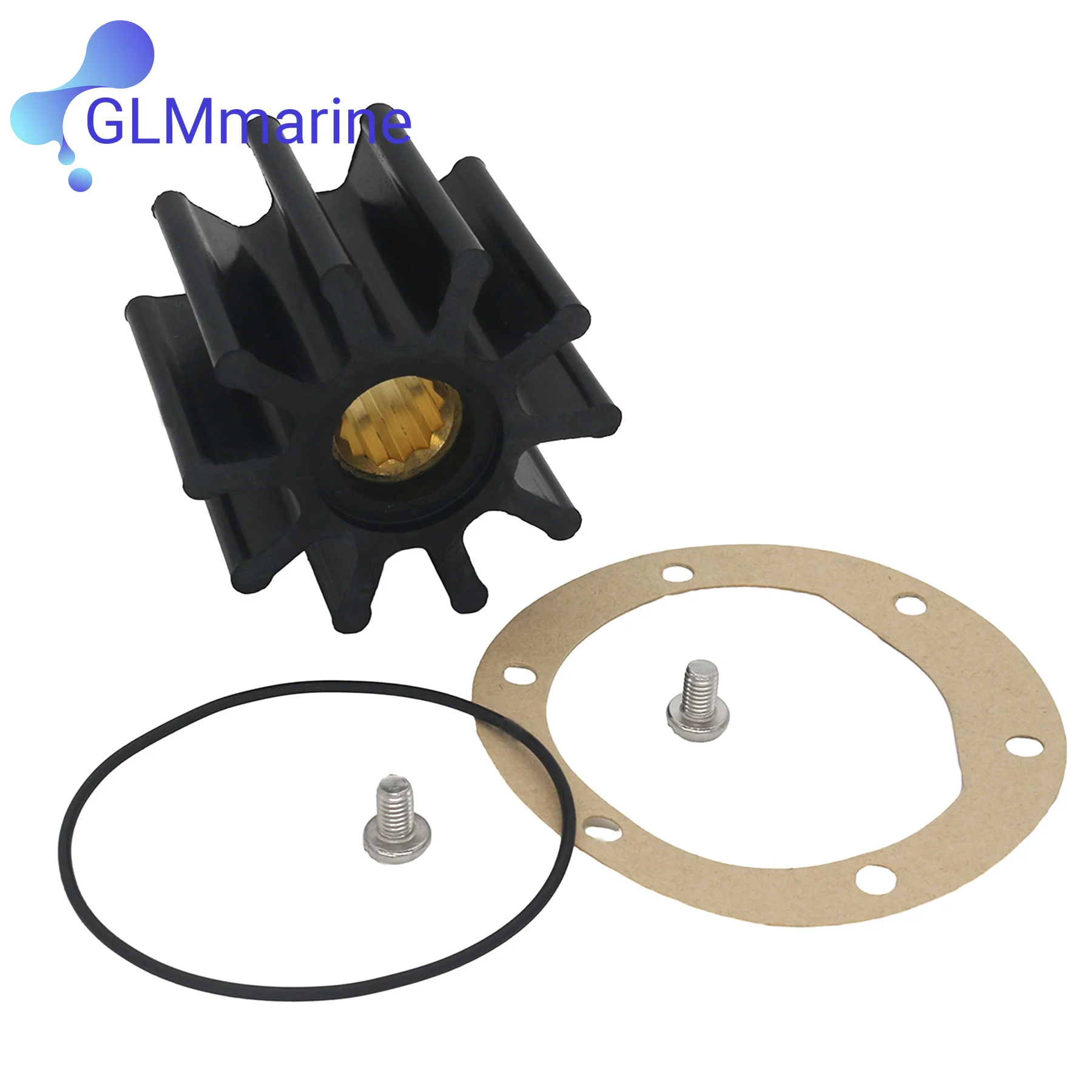 

3588475 Flexible Water Pump Impeller Kit Compatible with Volvo Penta D4-180 D4-225 D4-260 D4-300 Marine Diesel Engine 801277