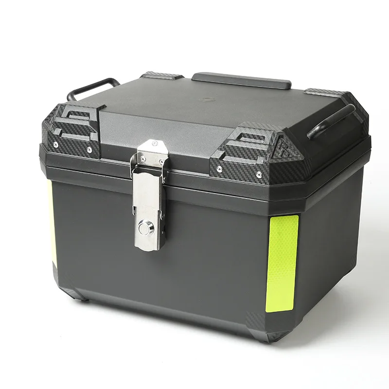 

45-литровый чехол из полипропилена, верхний чехол для мотоцикла, ящик для хранения, водонепроницаемый дорожный чехол для шлема со спинкой, хвостовая коробка для байкеров