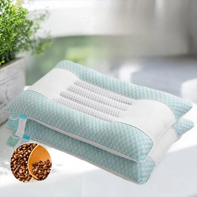 

Cool Sensation Bean Bean Pillow for Men Summer Decision Bright Eyes Neck Support Home Use Pillow Core Rectangle Shape Single ...