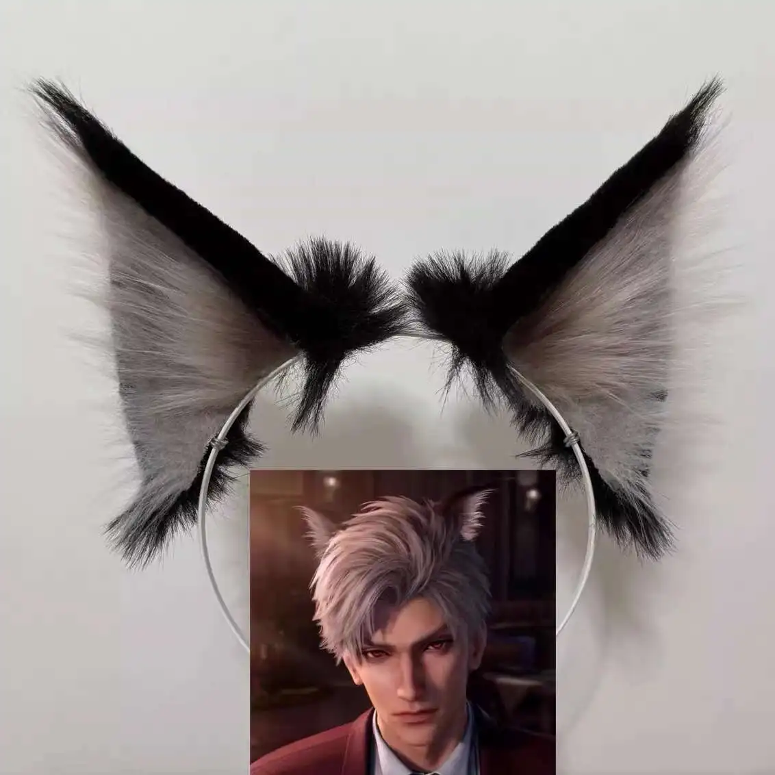 

New Fiesta Carnival Halloween Cos Cosplay Love And Deepspace Sylus Qin Che Cat Ears Code Of Ethics Prop With Animal Ears Hairpin