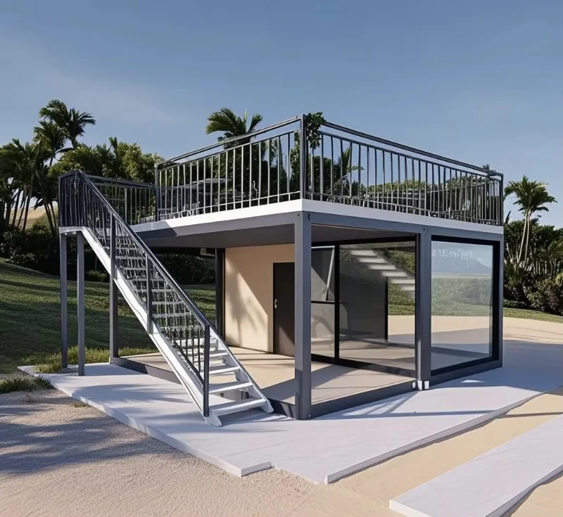 Customizable Mediterranean Design Container Home Modular Prefabricated Houses  House 3 Bedrooms And Living Room