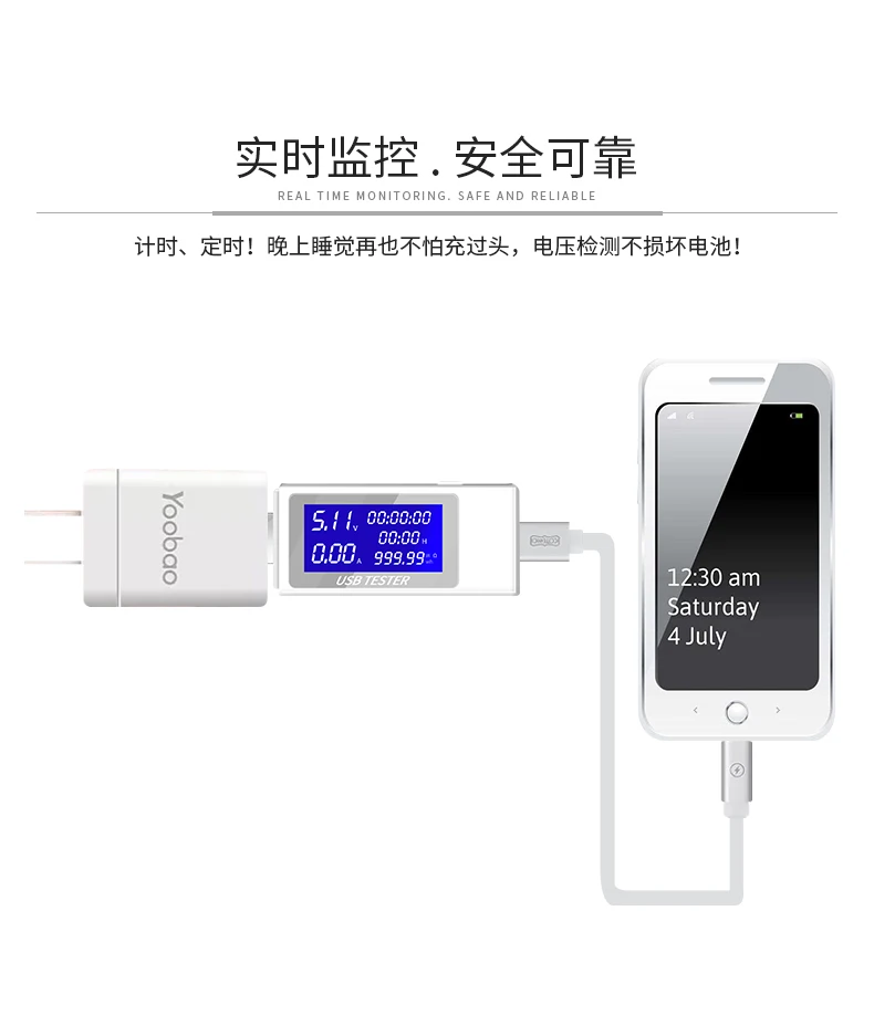 USB Timer Multi-function Tester Current Voltage Meter