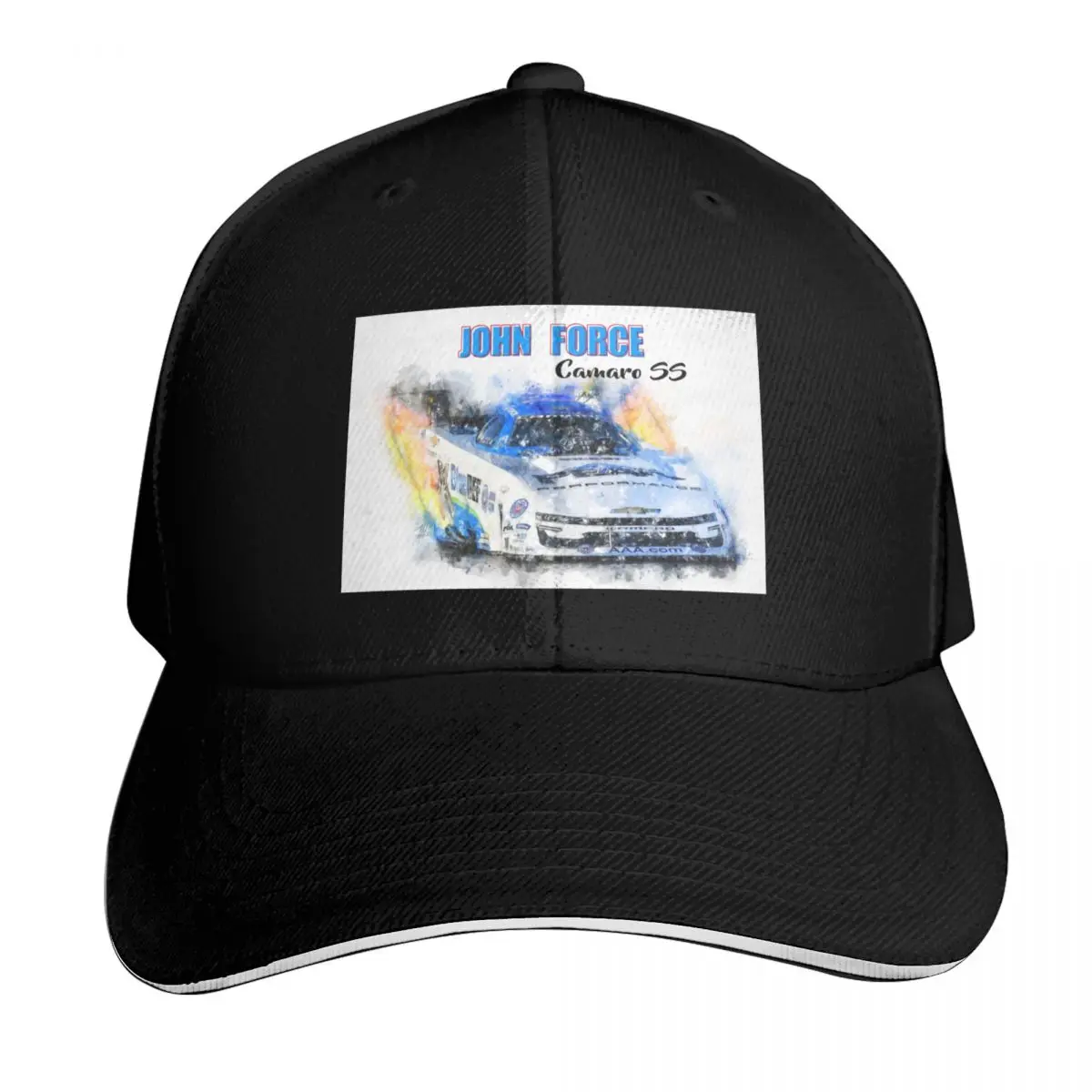 John Force Baseball Cap Adjustable Buckle Closure Moisture Wicking Quick Dry Curved Brim Classic Fit