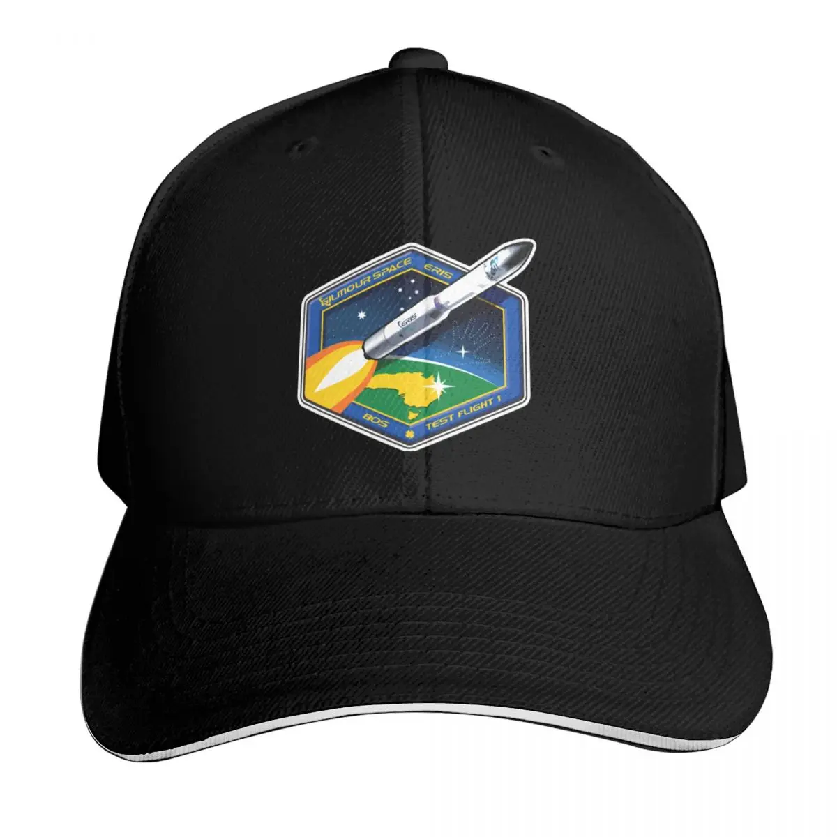 Official ERIS Gilmour Space Test Flight 1 Tony Bela Baseball Cap Men Women Casual Summer Sport Sun Cap