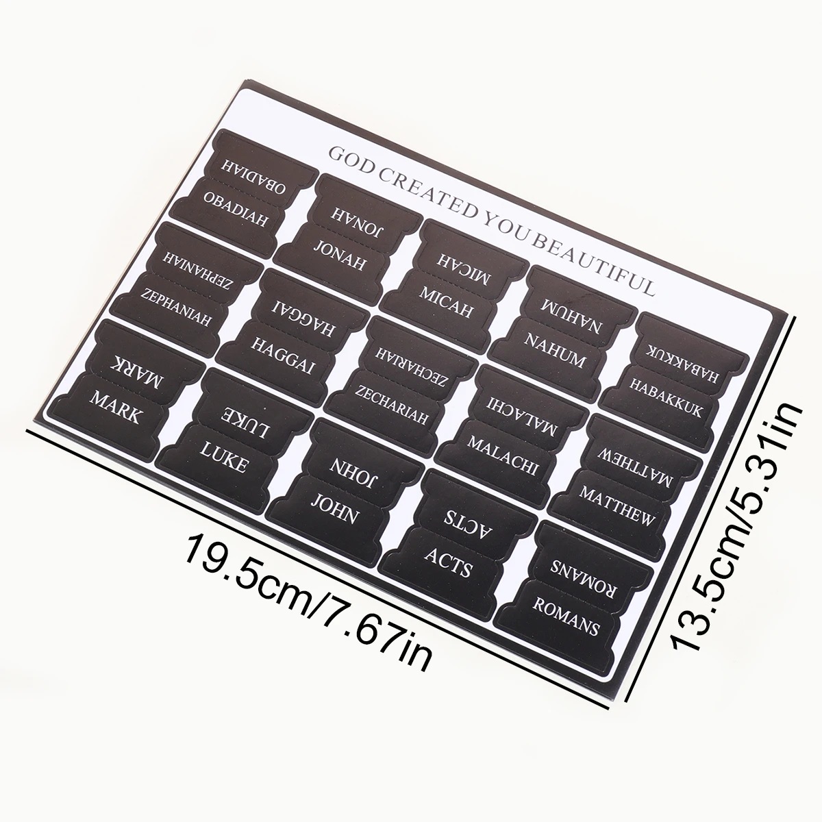 5pcs/75tabs Boho Theme Laminated Bible Tabs – Colorful Index Tabs For Bible Study, Scripture Organization, And Easy Navigation