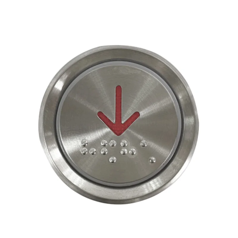 5Pcs Elevator Push Button KA122P01 MTD330 MTD310 BA530 DC24V Elevator Accessories Blue Or Red Light 37mm Open Hole