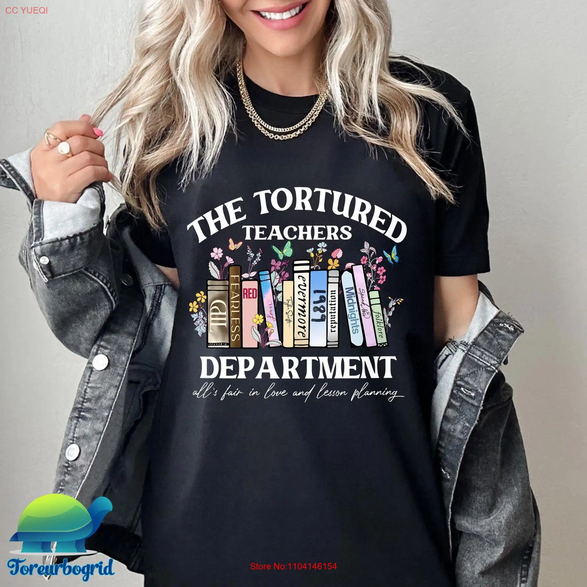 The Tortured Teachers Department T Shirt Teacher Life SweaT Appreciation For Back To School 2024 long or short sleeves