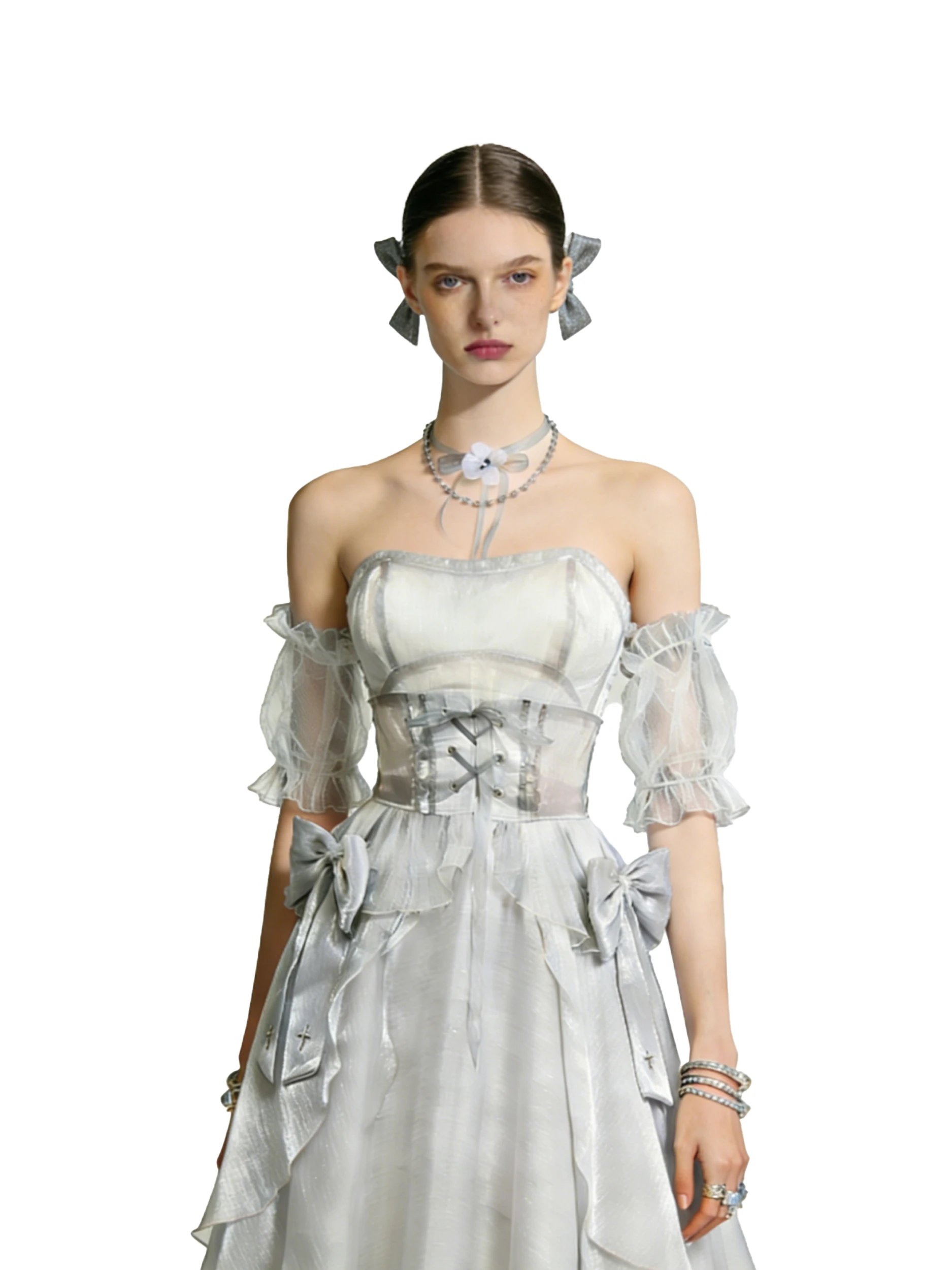 

NIKKE Cinderella Cosplay Costume Glass Princess Dress Goddess of Victory Outfit Cinderella Wig Full Set For Halloween Party