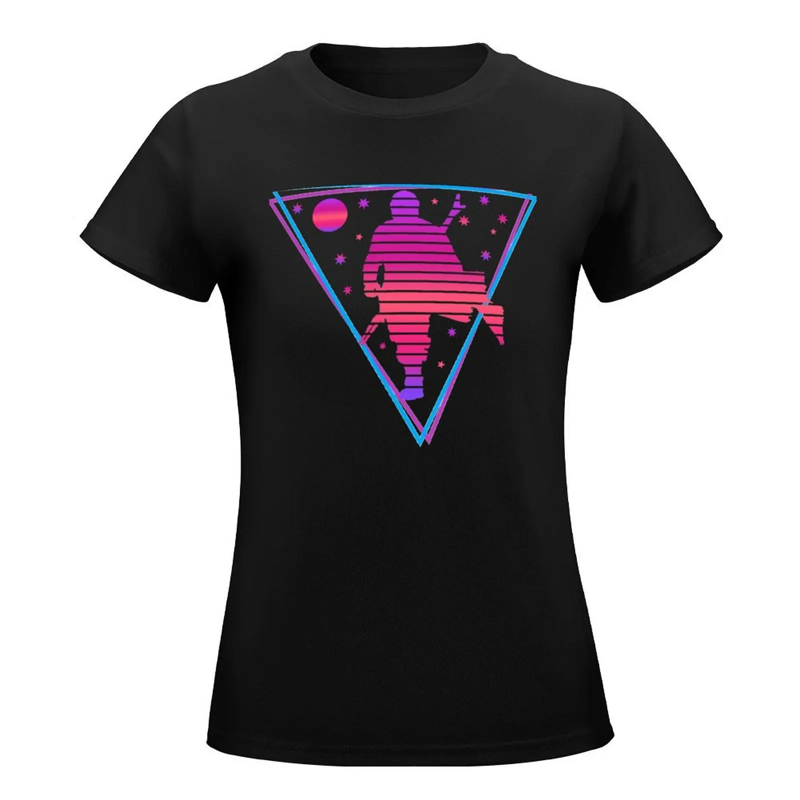 Mando - Synthwave T-Shirt vintage clothes tops korean fashion tops for Women