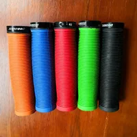 New MTB Bike Silicone Handlebar Grip Single Locking Bike Grips Anti-Slip Comfortable Handlebar Grip Cover for Mountain
