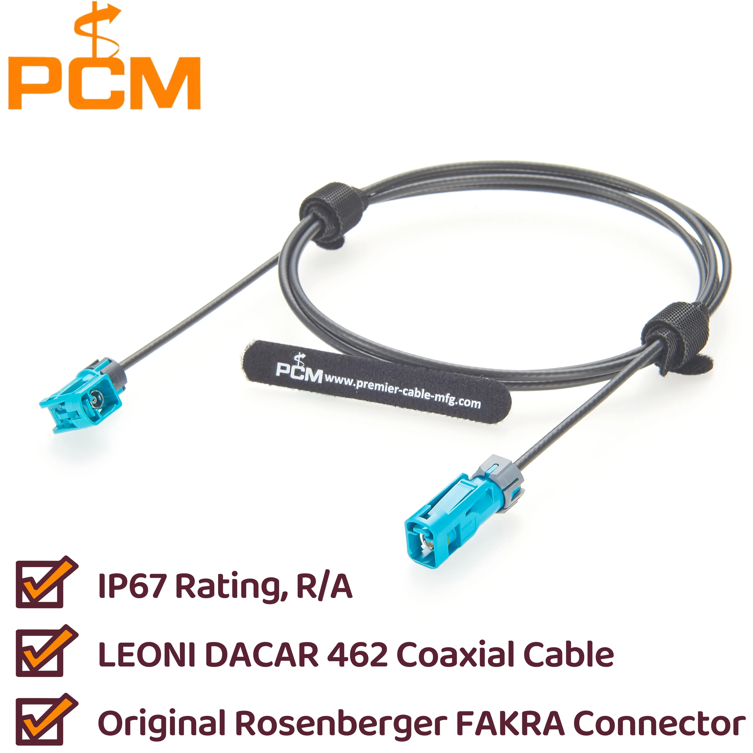 Waterproof GMSL2 Fakra Right Angle Cable Female to Female Original Rosenberger FAKRA Connector 59Z163-003-Z to 59K24K-102A4-Z