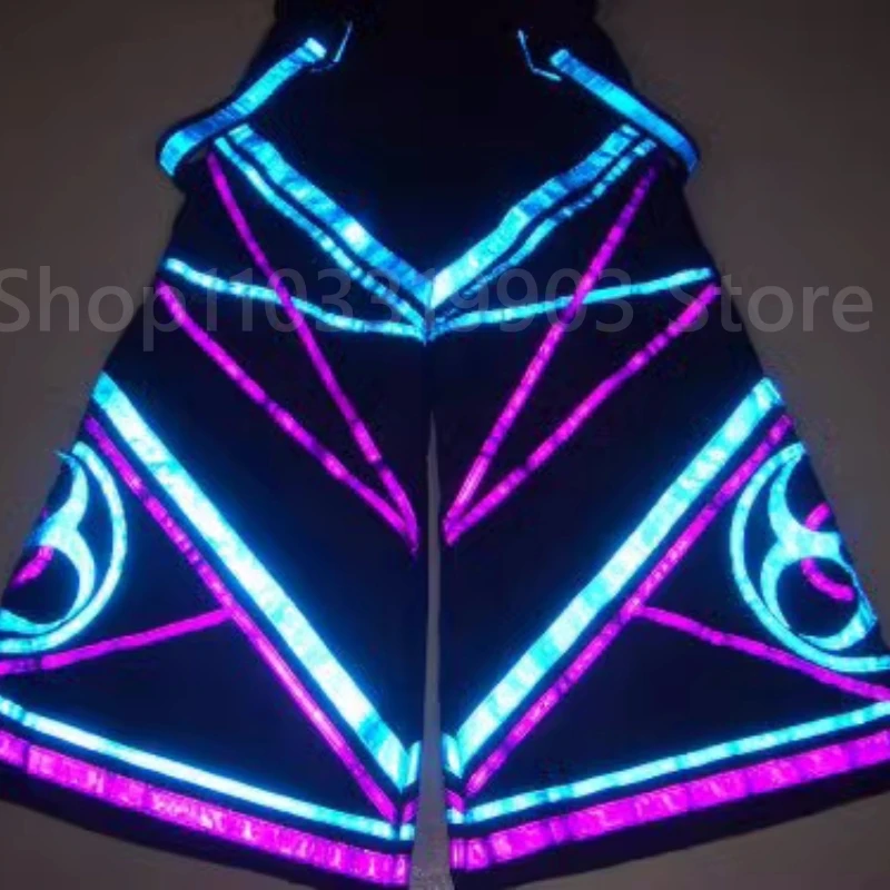 Unisex Cool Night Vision Ghost Walk Costume Reflective Pants Shuffle Pants Casual Hip-hot Dance Trousers Ghost Dance Daily Wear