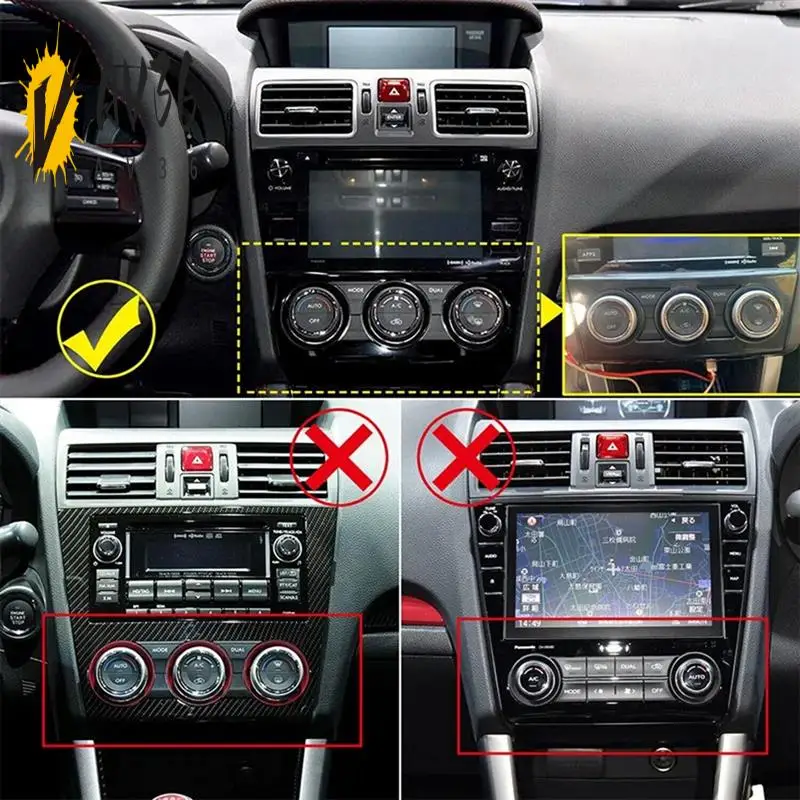 

AV36-панель кнопок кондиционера, панель кондиционера, накладка, аксессуары для рамы для Subaru WRX Sti 2016 2017 2018 2019 2020