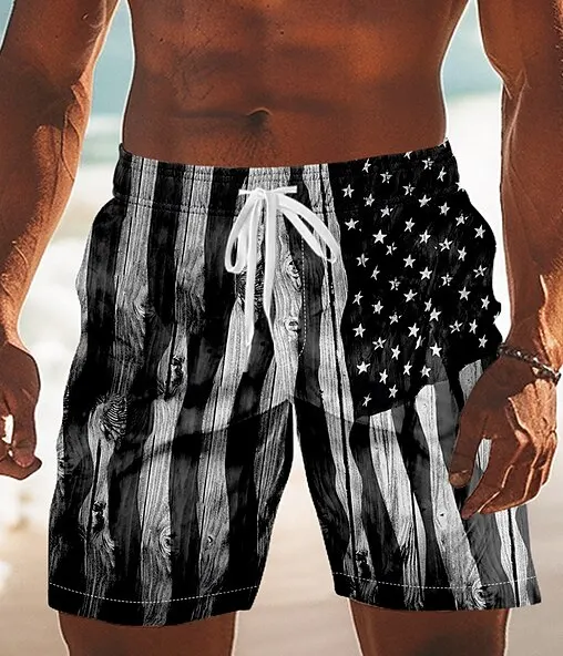 

National Flag Classic Explosive Men's Shorts Fashion Couple 3D Printed Swimming Shorts Quick drying Beach Shorts Casual Street