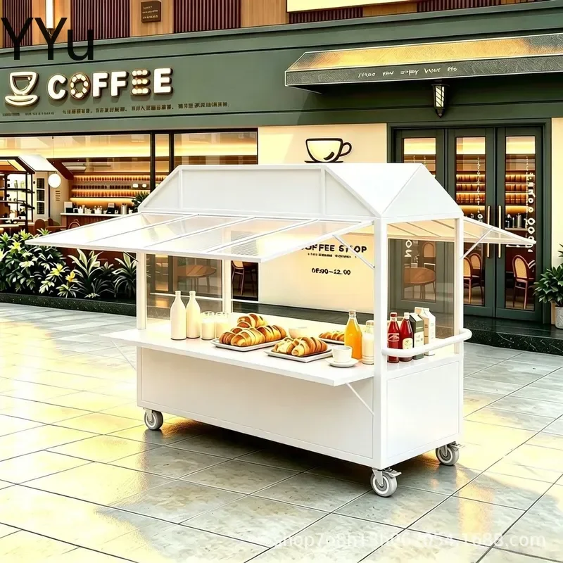for Internet Celebrity Mobile Food Stall Cart Commercial Street Night Market Snack Vendor Car Multifunctional Outdoor