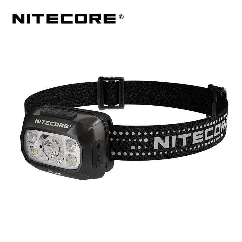 NITECORE NU30 Triple output Lightweight Outdoor Headlamp with 4-core UHE LED 500 Lumens Built-in 1500mAh Li-ion Battery