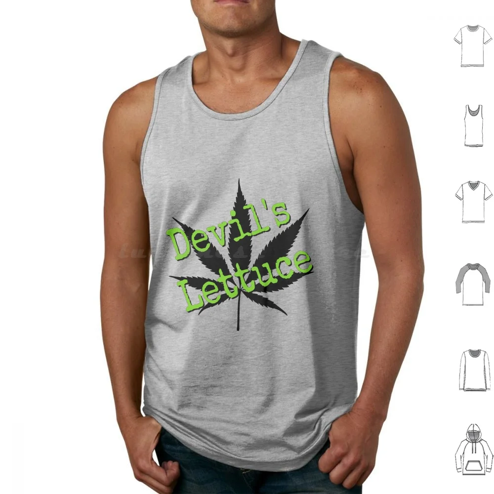 Devil's Lettuce By Canna Mammie Tank Tops Vest Sleeveless Canna Mammie Weed