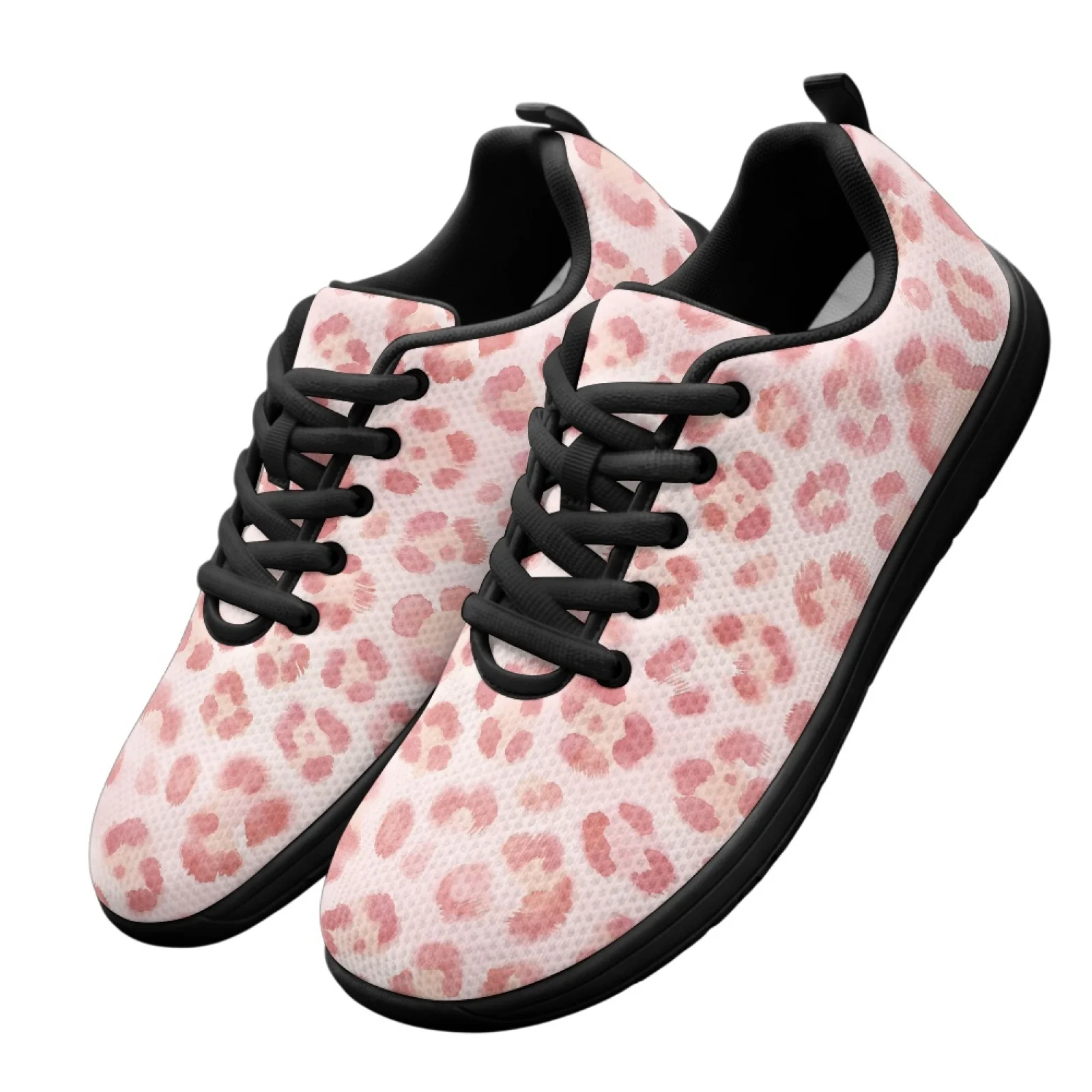 PENSTROLL Pink Leopard Quick Dry Men's Sneakers for Mens Mesh & EVA Cross Training Shoe Barefoot Shoes