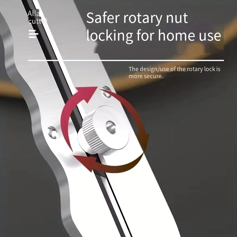 Nuevo cuchillo de utilidad de acero inoxidable, soporte para cuchillos de papel tapiz de acero, duradero, resistente, bloqueo Manual de corte rápido, soporte para herramientas pesadas