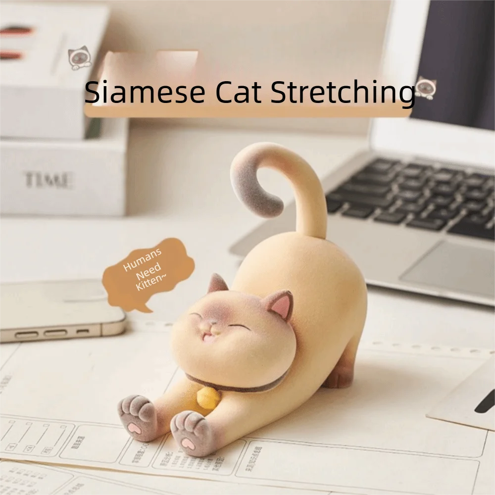 

Resin Cat Phone Stand Multi-functional Anti-slip Cat Mobile Phone Holder Cute Statue Cat Desk Lazy Bracket Desk Tablet Phone