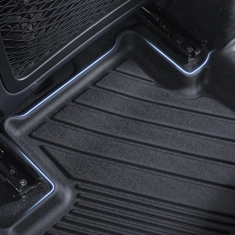Op Maat Gemaakte Vloermatten Voor Mercedes EQE En EQS SUV – Set Van 4 Stuks In Beige/zwart – Antislip En Makkelijk Schoon Te Maken