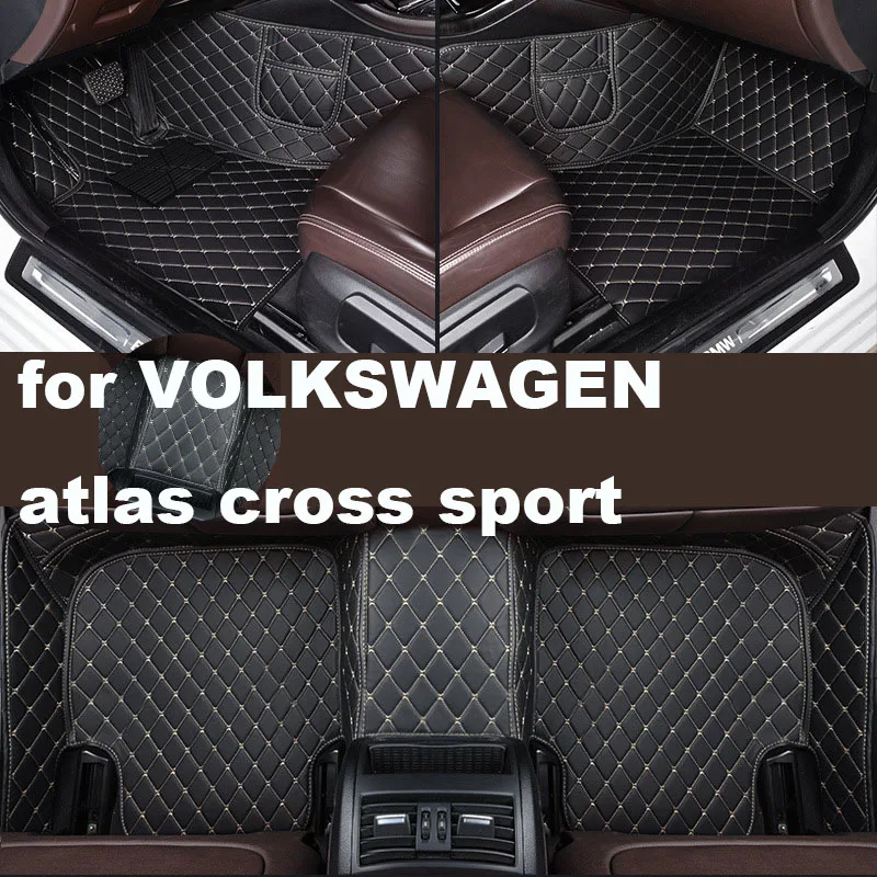 

Автомобильные коврики для VOLKSWAGEN Atlas Cross Sport 2019-2020, обновленная версия, Аксессуары для ног, коврики