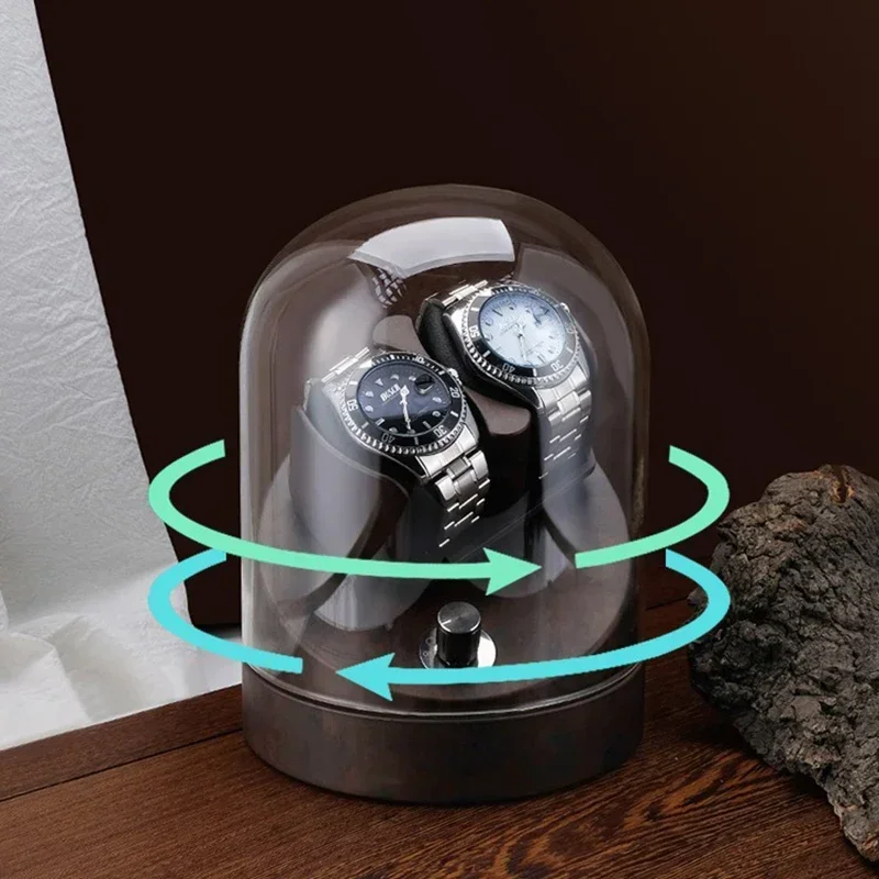 Automatic Rotation Watch Winder Silent Organizer Holder 5-speed Mode Switching Watches Accessories with Lid Anti Magnetic Design