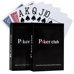 1 PCS PVC Baccarat Texas Hold'em Plastic Waterproof Scrub Playing Cards Poker Club Cards Board Games 8.8X6.3Cm Magic Tricks Tool