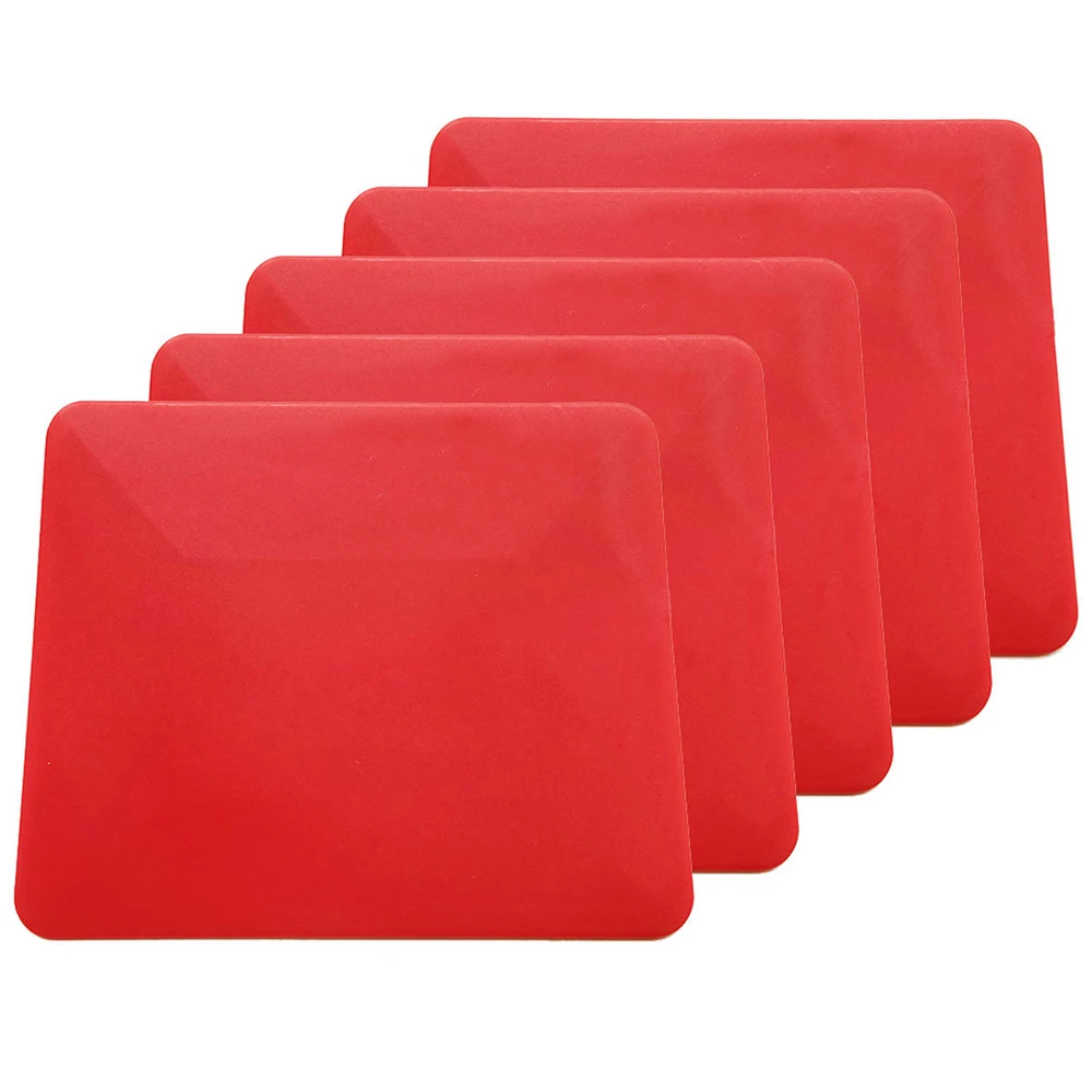 5pcs Trapezoidal Soft Squeegee Double Sides High Quality Professional Car Wrapping Vinyl Film Tools Sign Making Advertising A49
