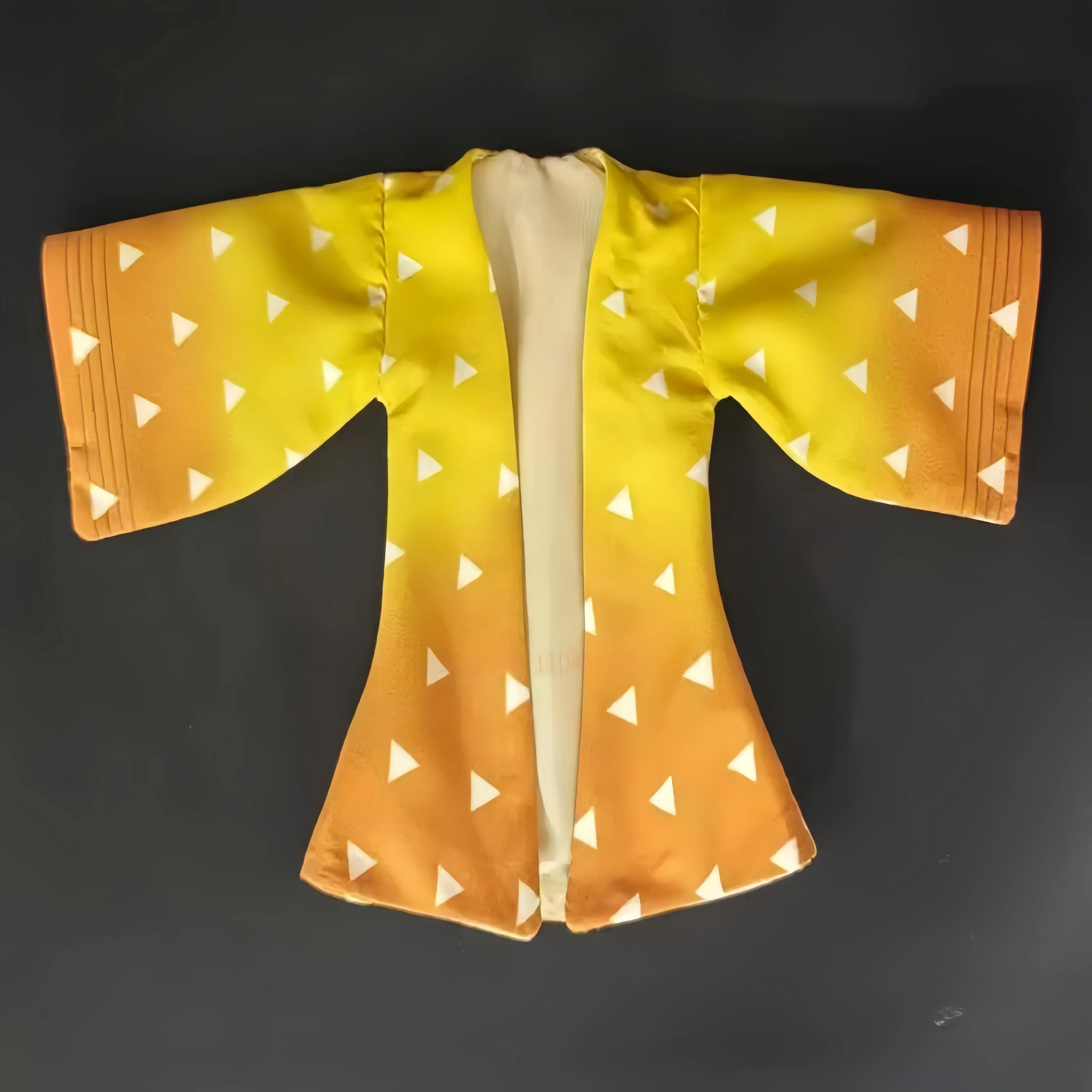 

1/12 Agatsuma Zenitsu аниме Demon Slayer фигурка в форме проволоки оранжевое пальто игрушки аксессуар для 6 солдат украшение тела