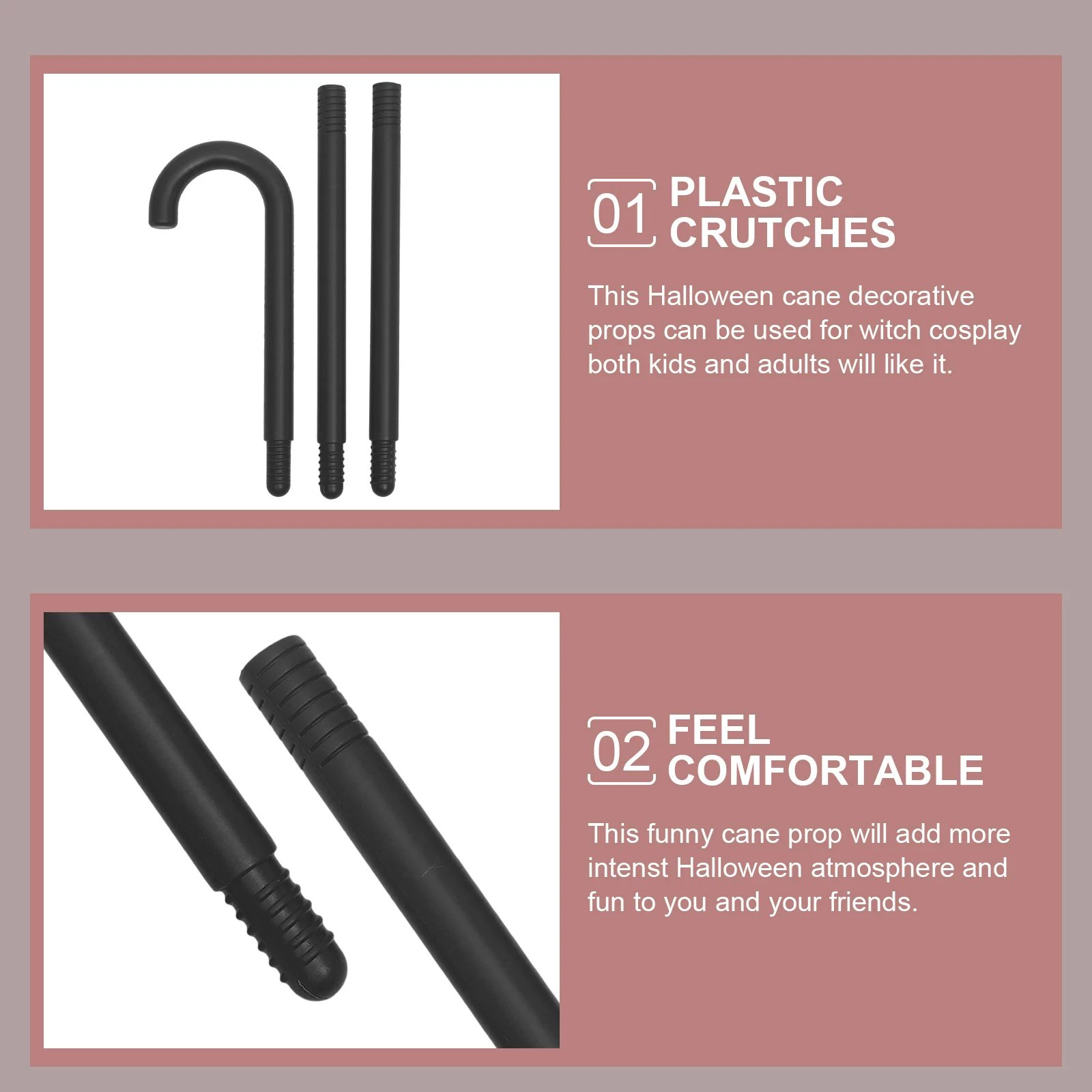 Kostur na Halloween, rekwizyt dekoracyjny, laska do przebrania na cosplay, imprezę czarownic, akcesoria dla dzieci i dorosłych, dekoracja na Halloween, plastikowy kostur.